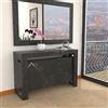 VE.CA.s.r.l. VE.CA - Tavolo Allungabile Mercurio XXL, Made in Italy - Console Allungabile con Porta Prolunghe fino a 3 Metri, 16 Posti Marmo Nero - Moderno da Sala da Pranzo (Marmo Nero, 16 Posti)