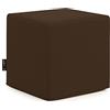 CAB POUF CUBO POUF ECOPELLE MARRONE MIS. 45X45 H.45 SFODERABILE
