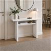 Terraneo Yellowshop - Tavolo consolle allungabile L35/70xP120xH75 cm Oplà bianco effetto legno