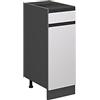 Vicco Mobiletto base per cucina R-Line, Bianco, 30 cm | 1 Cassetto · Senza piano di lavoro · Piedini regolabili in altezza · 1 Anta · ✓ Liberamente combinabile