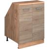 Vicco Mobile cucina sottotetto R-Line, Sonoma, 60 cm con 2 porte, carcassa 60 cm profondità, per la libera combinazione all'interno di sistemi cucina modulari