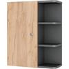 Vicco Armadio a muro Fynn, Antracite/Rovere dorato, 47.2 x 59.2 cm | per montaggio a parete con ripiani aperti