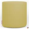 ARKETICOM CHILL Pouf Poggiapiedi Rotondo Ecopelle Sfoderabile PUFF Giallo 55x42