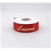 Bomboniere Nastro Doppio Raso Rosso Scritta Oro Laurea 25 mm X 25 Metri