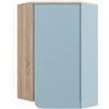 Vicco Mobile da bagno Karen, Sonoma/blu, 42.4 x 75 cm con porta e vani aperti, per montaggio a parete e combinabile con altri moduli Karen