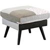 Totò Piccinni Divano in Tessuto Patchwork imbottito con Braccioli (Elegant B, Pouf)