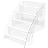Danieli Espositore a Scaletta in Acrilico SCL003 | Espositore in Plastica Trasparente a 3 Ripiani | Espositore da Banco in Acrilico cm H 53,5 L 36 P 33 | Ripiani 50 x 7 cm