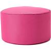 Lumaland Pouf Poltrona Sacco Sgabello | 45cm x 25cm Tavolino Indoor/Outdoor | Con riempimento flessibile in EPS [Rosa]