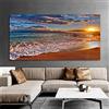 Fheeao Grandi Dimensioni Diamond Painting Paesaggio marino moderno Kit Punto Croce Diamond Painting Bambini DIY Hobby Creativi Adulti Quadri Con Perline Round Diamond Dots Aesthetic Room Decor 70x140cm