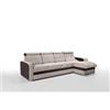 Robin Inspire Bristol Divano angolare con funzione lettocon cassetto letto beige marrone angolo a destra 313 x 169 x 95