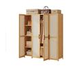Dcbdx Guardaroba in rattan Mobiletto camera da letto con 2/3/4/5 Ante Armadio Multiuso con ripiani e Asta Appendiabiti per camera da letto soggiorno ingresso,4 door trouser rack