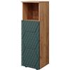 Vicco Mobile midi Irma, Quercia verde/oro, 30 x 95 cm, per la conservazione di accessori da bagno e combinabile con Irma