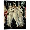 DìMò ART Quadro Stampa su Tela con Telaio in Legno Sandro Botticelli Le Tre Grazie (Detail of Primavera) Misura 120x90 CM (47,24x35,43 Inches)