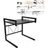 XUANYU Scaffale portaoggetti da cucina, porta utensili, supporto per forno a microonde, con organizer per spezie, scaffale a microonde, supporto di stoccaggio per forno a microonde (nero (40-65)*36,5
