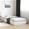 JHQHSM Giroletto, Singolo Letto Struttura Letto Singolo Adatto per Appartamento Camera da letto Dormitorio Camera degli ospiti Bianco 90x190 cm in Legno Multistrato