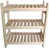 Stolarstwo Wochnik S.C. Scaffale in legno di pino impilabile, larghezza 25 cm, lunghezza 54 cm, altezza 60 cm, 3 ripiani (60 x 54 x 25 cm, 3 ripiani)