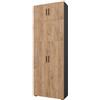 Vicco Scaffale per file Frank, Antracite/Rovere dorato, 80 x 223.8 cm con attacco per mobile, per una conservazione ordinata di documenti e raccoglitori