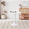 GrandCA HOME Tavolo da pranzo rotondo moderno 80 cm con piedistallo in design a tulipano, tavolo per il tempo libero Mid-Century per cucina, sala da pranzo e soggiorno…