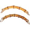 PLAFOPE Manici Bamboo per Borse 2 Pezzi Finitura Lucida e Alta Solidità del Colore, Design Semplice e Raffinato per DIY e Creazione Borse da Spiaggia e Paglia