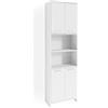 Vicco Armadio per il bagno Maris, Bianco, 56.1 x 190 cm, per la conservazione di accessori da bagno e ripiani regolabili in altezza