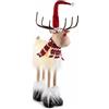 Gruppo Maruccia - Renna Natalizia Gigante per Addobbare Casa, Vetrine, Negozi - Renna Luminosa - Decorazione di Natale - Altezza 78 Cm
