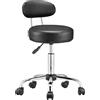 Casaria® Sgabello Girevole 360°C con Schienale Altezza 46-60cm Spessore 10cm Sedia Ufficio Sgabelli da Lavoro