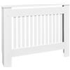 vidaXL Copritermosifone in Legno Multistrato Bianco Copertura Rigida Protezione Radiatore
