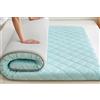 YOUGANG Materasso futon giapponese per letto singolo/matrimoniale/queen/king size, materasso da pavimento, materasso pieghevole tatami, materassino portatile per dormitorio da campeggio (verde, 150 x 200 cm)