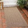 CARPETIA Tappeto resistente robusto per interni ed esterni moderno effetto iuta resistente alle intemperie per balcone terrazza sala da pranzo 60x180 cm
