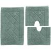 Casatessile Tappeto da Bagno Antiscivolo MEGANEMATS - Verde, Set 3 Pezzi