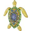 BESPORTBLE Decorazione da Parete a Forma di Tartaruga Marina in Metallo Vintage per Giardino e Bagno, Ornamento Murale in Ferro Resistente per Esterni e Interni, Arte Murale Decorativa