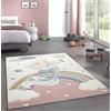 CARPETIA Tappeto da Gioco per Bambini Tappeto vivaio Ragazza Sirena Principessa Rosa Größe 200 x 290 cm