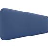 DHOME Testata Imbottita Liscia Arrotondata in Similpelle per Parete Acustica Testate Fonoassorbenti Testiera Letto Camera da Letto (Blu, 160cm)