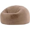 icon Classico Poltrona Sacco, Marrone Moka, Coniglio Pelliccia Falsa, Pouf Poltrona con Riempimento Incluso, Pouf Sacco, Camera da Letto, Soggiorno, Mobili Soggiorno