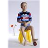 Tonhandisplay TonHan BB-12 - Manichino da vetrina per bambini, colore della pelle seduto, elegante e moderno