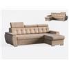 Robin Inspire Divano Angolare Convertibile Divano Letto Universale Sinistra O Destra A Forma Di L Con Spazio Di Archiviazione In Tessuto Easy Clean 240 x 165 x 87 cm Beige Tosaro