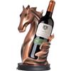 QUIOTUIR Porta Bottiglia Vino Porta Bottiglia Vino Porta Bottiglie Di Vino Portabottiglie Di Vino A Forma Di Statua Di Cavallo Portabottiglie Di Vino Portabottiglie Di Vino (Rame Rosso)