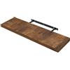 WOLTU Mensola da Muro Scaffale Libreria a Parete Decorazione per Cucina, Bagno, Camera da Letto, Ufficio, Soggiorno 80x23x3.8cm Marrone Vintag RG9318hov