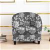 Morbuy Copripoltrona 1 Posto Elasticizzato Stampa, Copripoltrona Chesterfield 2 Pezzi, Universale Lavabile Antiscivolo Fodera per Soggiorno Bar Reception (Modello di Loto)