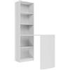 ARREDO DA CASA Scrivania Con Libreria Integrata, Moderna, Reversibile Con 4 Ripiani In Nobilitato, Arredo Studio E Cameretta, Facile Da Montare, Disponibile in Diversi Colori SCT8 (Bianco)