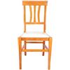 Sedam Srl Sedia Arte Povera, Qualità TOP, varie sedute e colorazioni (Arancione, Imbottita Beige)
