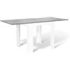 IDMarket - Tavolo da pranzo allungabile DONA per 4-8 persone con piano effetto cemento cerato 80-160cm