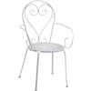 Vacchetti Giuseppe Vacchetti Poltrona in metallo new old bianco cm49x48h90
