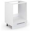 Vicco Mobile per forno da incasso Fame-Line, Bianco lucido, 60 cm senza piano di lavoro, per la combinazione con altri moduli della serie Fame-Line