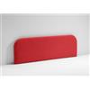 EVERGREENWEB MATERASSI & BEDS EVERGREENWEB Testata Letto Matrimoniale Imbottita, Testiera in Tessuto Antimacchia Stondata in Foam e interno in puro legno per letto 160x190, Testata letto muro, Realizzata in Italia | Rosso