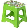 Vigar Compatto Sgabello Pieghevole per Adulti, 32 cm, Sgabello Pieghevole Portatile Antiscivolo per Casa, Cucina, Bagno, Campeggio, Doccia, Supporta fino a 150 kg, Ladybug on Top