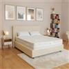 Materassimemory.eu - Materasso Matrimoniale Top Air 160x190 Alto 25 cm Detraibile con 7 Zone differenziate Rivestimento Aloe Vera Cuscini in Omaggio Traspirante Anti acaro Made in Italy
