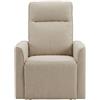 Cribel Poltrona Relax Manuale Carlotta in Tessuto Corda con Levetta Laterale | Schienale Reclinabile e Poggiapiedi Estensibile | Comfort e Design Moderno
