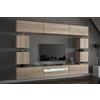Furnitech C81 Future Pareti attrezate, Soggiorno moderno, Set mobile TV, Armadio moderno, Pensile (Senza led, C81-M-S3 1A)