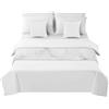 Morbuy Bianco Runner Letto Matrimoniale, Corridore Letto, Morbido Sciarpa e Federa da Letto, Stampa in Marmo 3D Modern Scarf Runner Decorazione per Alberghi Hotel (Bianco 4,50x240cm)